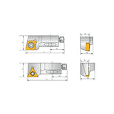 @G Series 90° Cassette Toolholder - Makotools Industrial Supply Tools for Metal Cutting